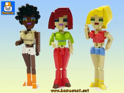 Summer girls brick build figures moc lego